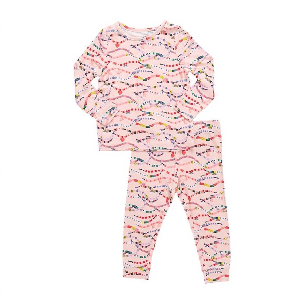 NEW PINK CHICKEN friendship bracelet era pajamas in pink